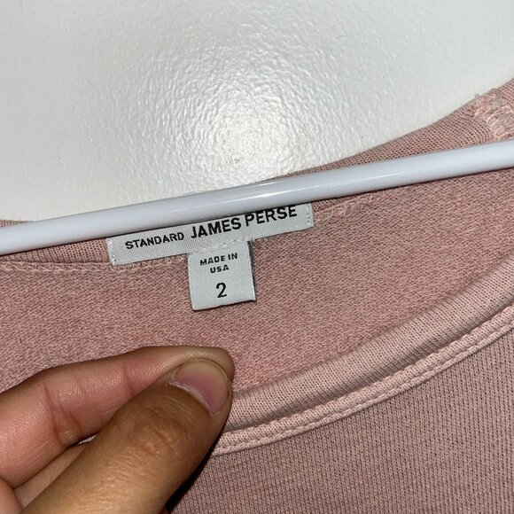 James Perse Womens Pink Long-Sleeve Supima Cotton Top Size M - Picture 4 of 10